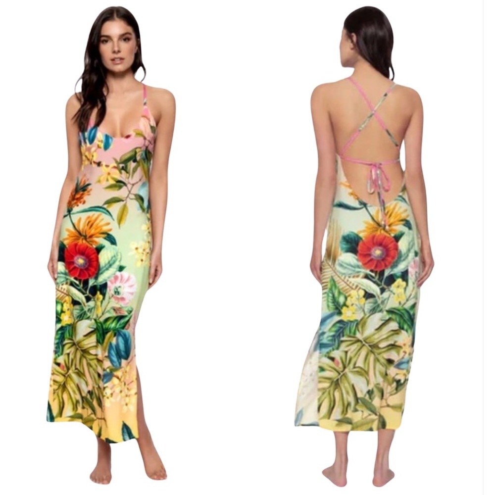 PQ Swim Ella Floral Slip Dress - Picture 5 of 5